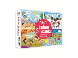 Ratna's 4 in 1 Indian Seasons Jigsaw Puzzle for Kids. 4 Jigsaw Puzzles 35 Pieces Each